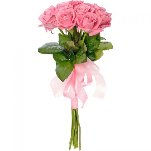 букет из 9-ти розовых роз с доставкой по Вихоревке